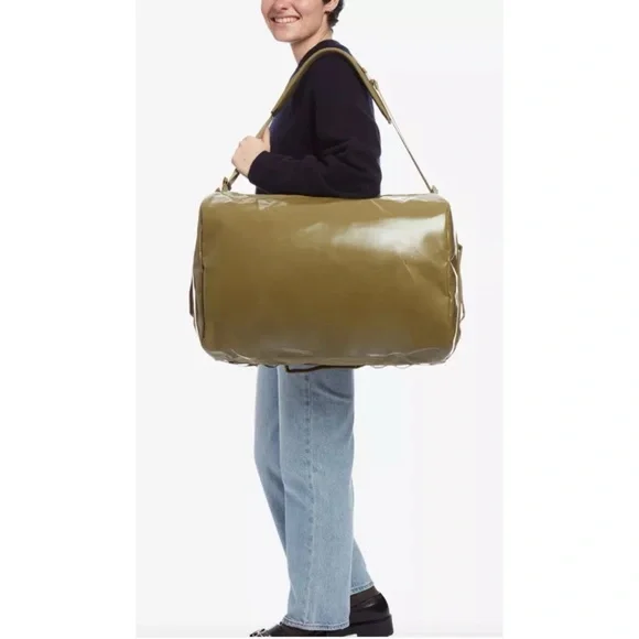 BABOON TO THE MOONGo small woven duffle bag in Crocodile/ excellent